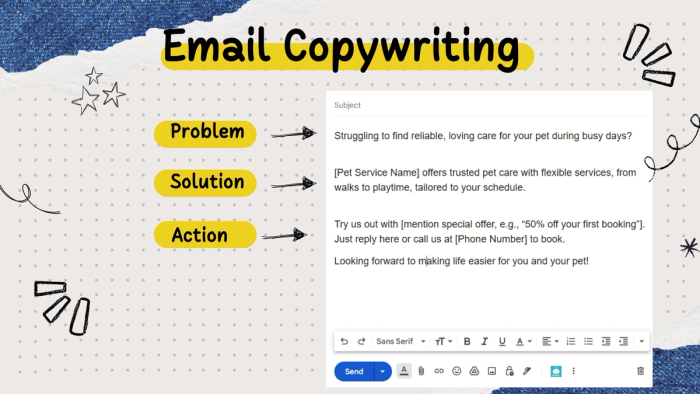 Email copywriting frameworks.